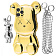 Teddy Bear Case with Strap iPhone 12 Pro gold Teddy Bear Case with Strap iPhone 12 Pro gold