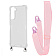 WAVE Clear Case with Strap Samsung Galaxy S21 FE (G990B) pink sand WAVE Clear Case with Strap Samsung Galaxy S21 FE (G990B) pink sand