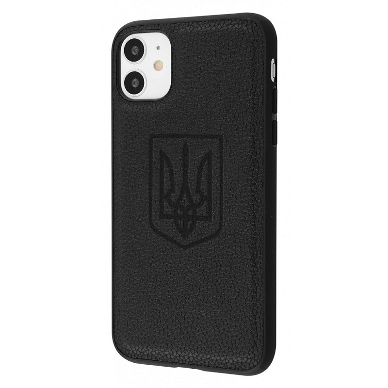 Фото чохла WAVE Ukraine Leather Case iPhone 11 coat of arms
