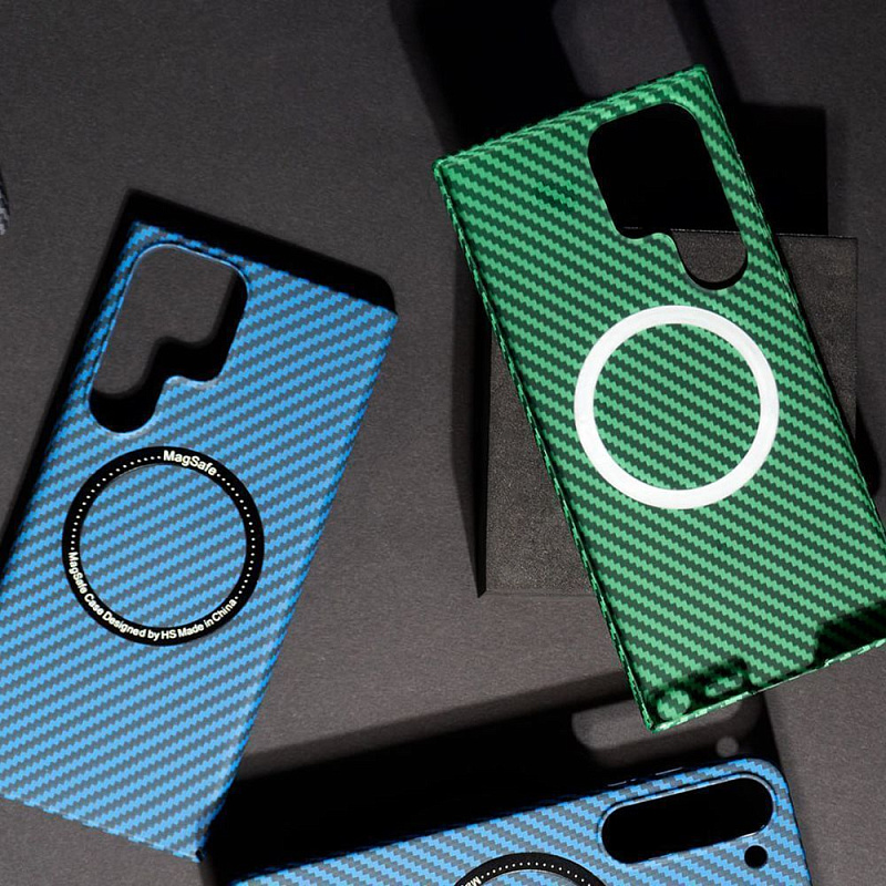 WAVE Carbon Case with MagSafe Samsung Galaxy S23 Plus green