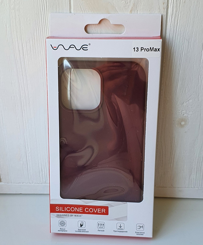 WAVE Full Silicone Cover iPhone 13 Pro Max plum