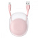 Кабель Baseus Lets Go Little Reunion One-Way Stretchable Lightning 2A (1m) pink Кабель Baseus Lets Go Little Reunion One-Way Stretchable Lightning 2A (1m) pink