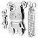 Teddy Bear Case with Strap iPhone 12 silver Teddy Bear Case with Strap iPhone 12 silver
