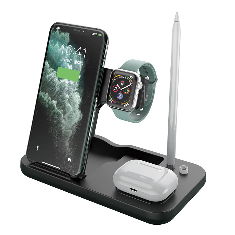 Wireless Charger 4 in 1 Station OW-01 15W black
