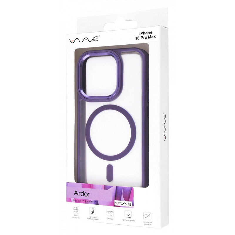 WAVE Ardor Case with MagSafe iPhone 15 Pro Max gray