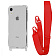 WAVE Clear Case with Strap iPhone Xr red WAVE Clear Case with Strap iPhone Xr red