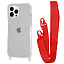 WAVE Clear Case with Strap iPhone 13 Pro red WAVE Clear Case with Strap iPhone 13 Pro red
