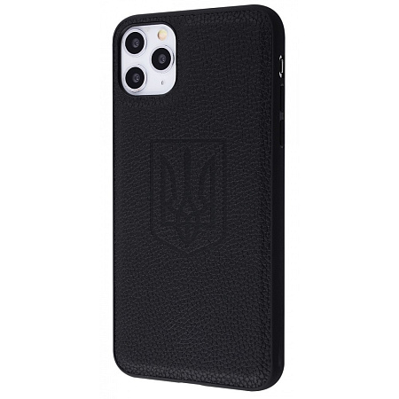 Фото чохла WAVE Ukraine Leather Case iPhone 12 Pro coat of arms