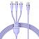 Кабель Baseus Flash Series 2 One-for-three Fast Charging Type-C (Micro USB+Lightning+Type-C) 100W (1.5m) purple Кабель Baseus Flash Series 2 One-for-three Fast Charging Type-C (Micro USB+Lightning+Type-C) 100W (1.5m) purple