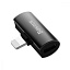 Adapter AUX Baseus L46 Lightning to Lightning + Lightning black Adapter AUX Baseus L46 Lightning to Lightning + Lightning black