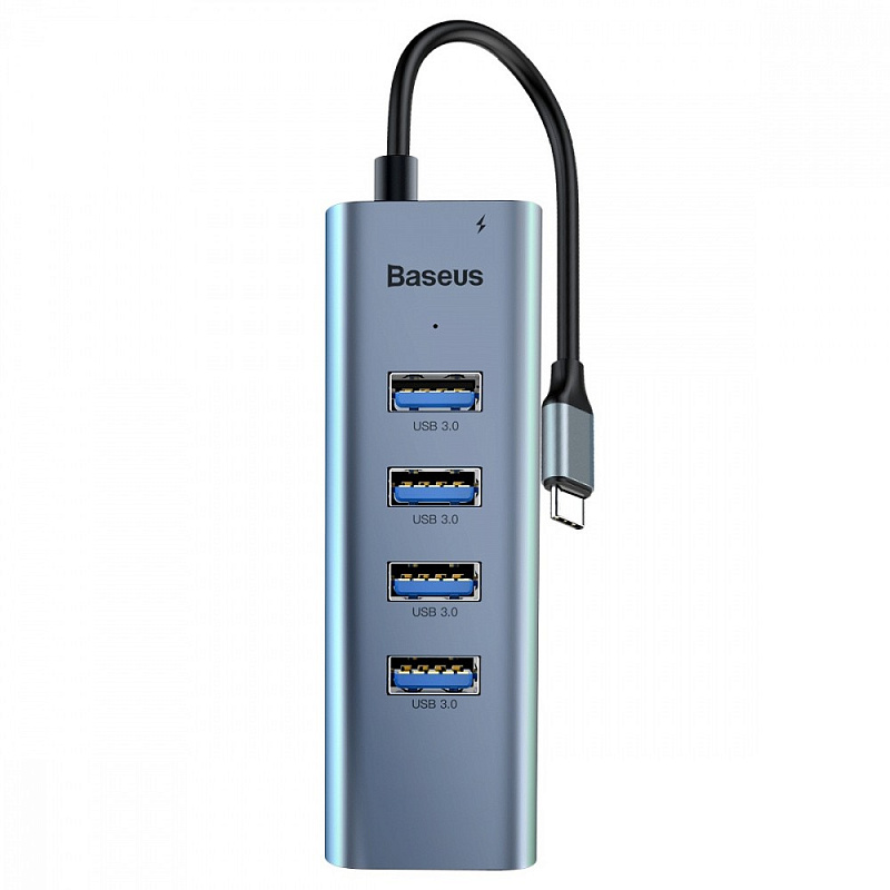 Фотографія USB-Хаб Baseus Enjoy Series Type-C to 4USB 3.0 + PD gray