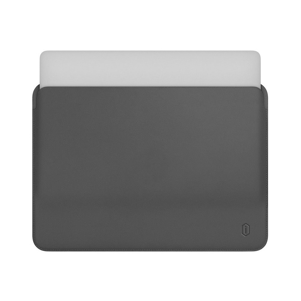 Фото чехла WIWU Leather Sleeve for MacBook 12" gray Серый