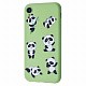 WAVE Fancy Case (TPU) iPhone Xr funny panda/mint gum