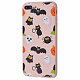 WAVE Fancy Case (TPU) iPhone 7 Plus/8 Plus black cats/pink sand