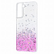 WAVE Confetti Case (TPU) Samsung Galaxy S21 white/pink