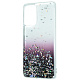WAVE Confetti Case (TPU) Samsung Galaxy A72 (A725F) white/dark purple