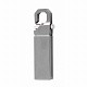 USB Flash Drive Metal Type Carabiner Style 64GB (USB 3.0) gray